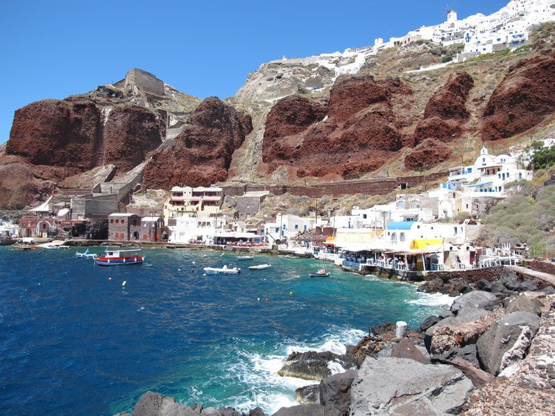 Пляж Амуди | Остров Санторини Греция