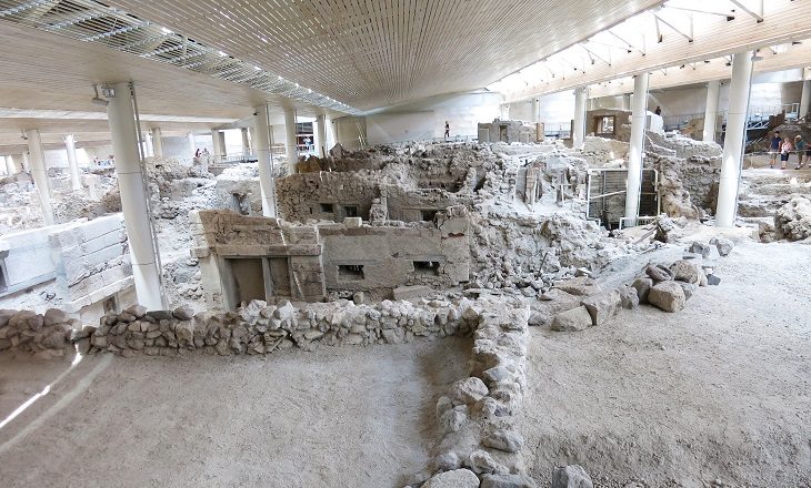 Akrotiri excavations | Santorini Island Greece