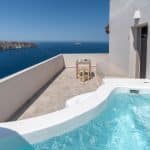 Santorini Hotel Grand View with jacuzzi | Blue Dolphins Apartments | Santorini Island Greece