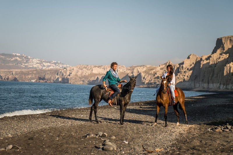 horse riding santorini